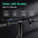 TST Folding Electric Bike, Electric Bicycle 450W Peak Motor, Ebike 16MPH,Up to 15 Miles, 12" Pneumatic Tires for Better Driving Experience, Adjustable Seat and Dual Fenders - Image 5