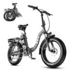 Auloor F7 Electric Bike for Adults,750W(Peak1000) Motor, 48V 15Ah Battery, 30Mph Folding Ebike, Step-Thru Frame, 20" Fat Tires,Perfect for Commuting, Delivery,Outdoor Riding, Unisex E-Bike