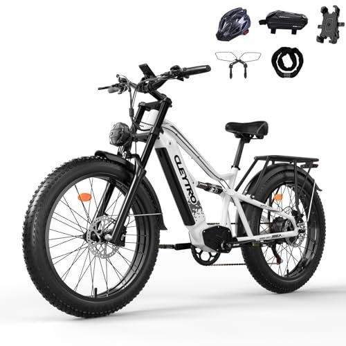 Version 1.0.0 Electric Bike for Adults,1500W/750W,52V 21/19Ah 32-37MPH, 30-60Miles Range 26”Fat Tire Electric Bike Beach Snow Mountain Bike, Dual Hydraulic Disc Brakes Electric Bike Full Suspension - Image 1