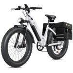 CycVerve Electric Bike for Adults,1400W Peak Motor City Cruiser Ebike,48V Removable Battery,28MPH 75Miles Step-Thru Electric Bicycle,26" x 4.0 Fat Tire Full Shock Absorber Commuter E Bike
