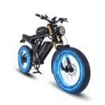 1500W Electric Bike for Adults, 48V 41Ah Dual Battery Moped Style Ebike, 20 * 4.0" Fat Tire & 31 MPH Max Speed, 7 Speed Gearing 75 Miles All-Terrain E Bike for Mountains, Snow, Sand, Road