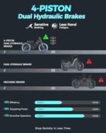 Romeo Pro II Electric Bike for Adults 3000W Dual Motor Ebikes 52V/60Ah Long Range Ebike 120 Miles+ 26*4.0 Fat Tire Full Suspension Electric Mountain Bike Air Fork Throttle Twist UL 2849 E Bike - Image 4