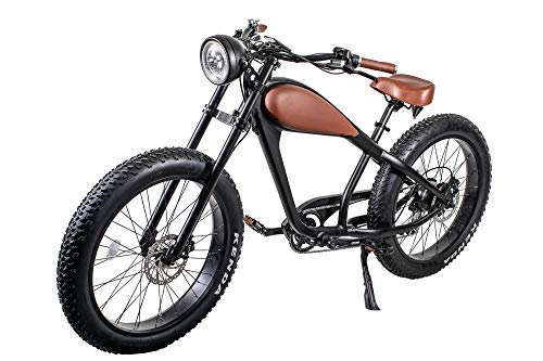 Version 1.0.0 Adult Electric Bicycle 750W 26 inch Fat Tire Cafe Racer Beach Cruiser Bike - Image 1