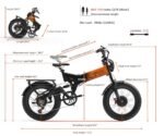 Electric Bike for Adults, LANKELEISI X3000 MAX Folding Dual Motor 2000W E Bike, 30MPH 48V 20Ah Removable Samsung Battery 7 Speed 20"*4.0" Fat Tire Electric Bicycle MTB - Image 6