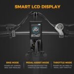 Jasion X-Hunter Electric Bike for Adults,1400W Peak Motor 30MPH Max Speed,48V 13AH Removable Battery, Full Suspension System Design,20''*4.0 Fat Tire Foldable Ebike 7-Speed Bicycles - Image 5