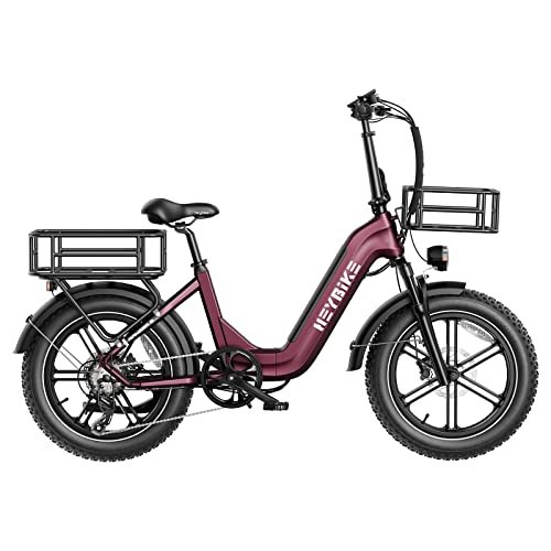 Version 1.0.0 Heybike Ranger S Electric Bike for Adults, Foldable 1400W Peak Motor Ebike, 20" x 4.0 Fat Tire Step-Thru Electric Bicycle, 48V 14.4AH Removable Battery Commuter E Bike, 7-Speed Hydraulic Fork - Image 1