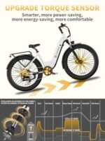 Electric Bike for Adults 1300W Peak Motor 48V 20AH/35AH/45AH&UL Battery 28MPH 80-140Miles Range Ebikes for Adults/Torque Sensor/APP Control/Dual Hydraulic Brake/UL 2849 - Image 6