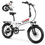 Vivi Electric Bike, 20" Folding Electric Bike Peak 750W Ebikes for Adults, 21.7MPH Foldable Ebike Electric Bicycle with 48V Removable Battery, 7 Speed Commuter Ebike Cruise Control, UL 2849 Certified