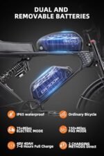 MEELOD Electric Bike for Adults 2400W Dual Brushless Motor Dual 48V 40AH Removable Battery Mountain Ebike, 48V LED Headlight, Color LCD Display, Dual Shock Absorber - Image 3