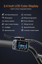 MEELOD Electric Bike for Adults 1200W Peak Power Brushless Motor Dual 48V 30AH Removable Battery Ebike,32MPH Mountain Ebike,48V LED Headlight,Color LCD Display,Dual Shock Absorber - Image 4