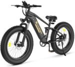 CycUltra Electric Bike for Adults 1500W Peak Motor, 750Wh Removable Battery, 28 mph Ebike, 85Miles PAS Range, 26" x 4.0 Fat Tire Dirt Electric Bicycles, 9 Speed Full Suspension