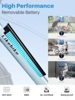 Seeker 26" Electric Bike for Adults with Peak 500W Brushless Motor, 35Miles 324WH Removable Battery 20MPH Commuting Electric Mountain Bike, UL 2849 Certified, Front Fork Suspension - Image 3