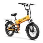 F3 Electric Bike for Adults with 1500W Motor Peak,48V 624Wh Removable Battery Max 74 Miles 28MPH,20" x 3.0 Fat Tire Folding Electric Bike with 7-Speed and Full Suspension.