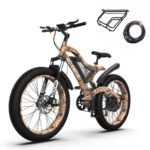 aostirmotor 1500W Electric Bike for Adults,Max Speed 31MPH Electric Mountain Bike,48V15Ah Removable Battery,26" Fat tire Electric Bicycles,with Dual Shock Absorber,Shimano 7 Speed
