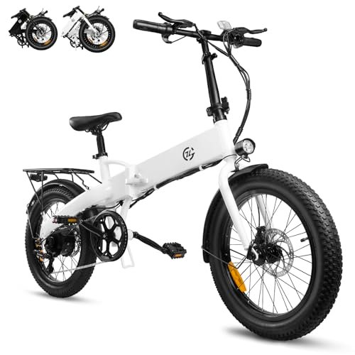 Version 1.0.0 Electric Bike for Adults 750W Motor Foldable Bikes Up to 24 MPH Long Range Ebike for Adult 48V Removable Battery 20" Fat Tire 5 Speed Modes EBike ZL2006 UL 2849 Certified City Urban Commuting Bicycles - Image 1