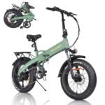 Folding Electric Bike for Adults, GELEISEN 750W(Peak1000W) Electric Mountain Bike, 48V 13Ah Removable Battery Up to 54 Miles, 28Mph 20"x4.0 Fat Tire Ebike, Professional 7 Speed Gear, UL2849 Certified