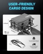 eAhora Romeo Pro1600W Peak 60Ah Electric Bike Long Range Ebike 34Mph/100-200 Miles 26" Fat Tire,E Mountain Bikes Full Suspension, Adult Electric Bicycles with Rear Rack and Basket, UL2849 Certified - Image 3