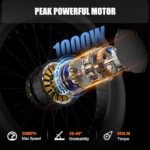 1000W/2000W Daul Motor Adults Electric Bike, 120Miles & 48V 30Ah LG Cell Battery, 26''x4.0 Inch Fat Tire Ebike, 30MPH Dual Hydraulic Disc Brakes Full Suspension, Mountain Ebikes for Men Women - Image 3