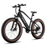 Electric Bike for Adults 1200W Peak Motor, 48V 720Wh Removable Battery, 65 Miles 28MPH Ebike Mountain, 26" Fat Tire Adult Electric Bicycles with Hydraulic Suspension,7 Speed Gears UL Commuter E Bike