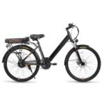HILAND Electric Bikes for Men Women, 26 Inch Ebikes for Adults 350/500W, Front Suspension, 36V Portable Lithium Battery, 20 MPH, Up to 50 Miles, Bicycle Electric Commuter Cruiser