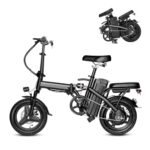 Electric Bike for Adults,Folding Ebike,Electric Bicycle with Removable Battery, 20MPH Commuting Electric Bike, High Brushless Gear Motor