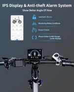 Folding Electric Bike for Adults 1130W Peak BAFANG Motor 48V 15AH RemovableBattery30MPH 60MI Hydraulic Disc Brake 20" Fat Tire Foldable Ebike UL 2849 Certified - Image 4