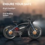 LET IT GO Electric Bike for Adults, 26" Electric Mountain Bike, Off Road All Terrains E Bike, 1200W 48V 17.5AH, 37 MPH & 37 Miles - Image 6