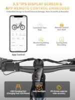 Electric Bike for Adults 1300W Peak, 48V 20AH/35AH/45AH Battery, 28MPH 80-180Miles Range 27.5'' Step-Thru/Step-Over Ebikes for Adults with Torque Sensor,Hydraulic Brake,Anti-Theft, APP & UL - Image 6