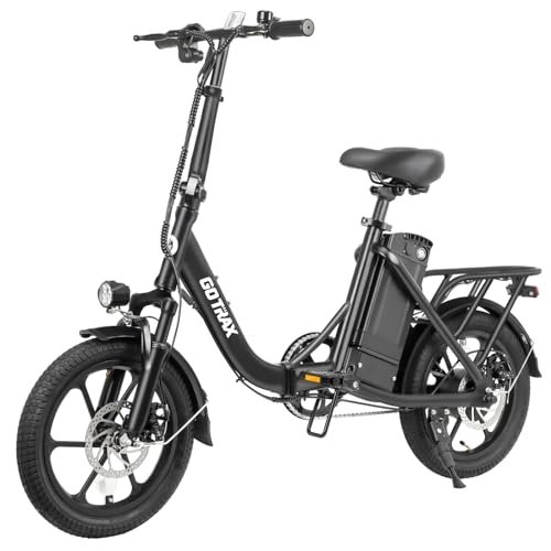 Version 1.0.0 Gotrax NEPHELE 16" Electric Bike, Max 25Miles Range(Pedal-Assist) & Speed 15.5Mph Power by 350W Motor, Folding E-Bike with Removable Battery, Front Suspension and Commuter Electric Bicycle for Adults - Image 1