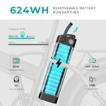 Heybike Mars Electric Bicycle Foldable 20" x 4.0 Fat Tire Electric Bicycle with 1000W Peak Motor，624WH Removable Battery and 50 Miles Max Range, Dual Shock Absorber for Adults - Image 3