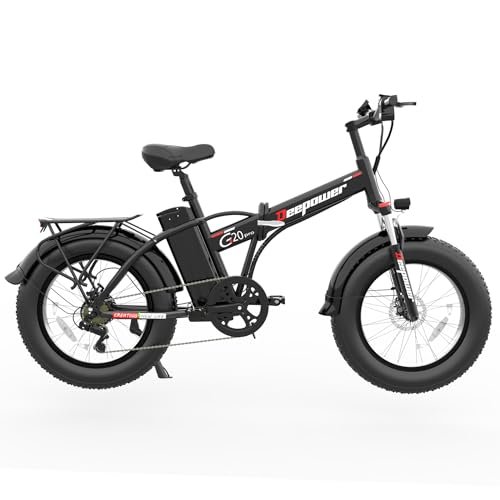 Version 1.0.0 G20pro E-Bike for Adults, 1000W Motor 20" Fat Tire Electric Mountain Bike, Up to 30 MPH Foldable Electric Bicycle with 48V 12.8AH Removable Battery, Professional 7-Speed Gears - Image 1