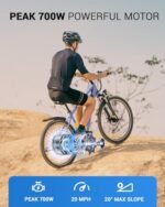 Electric Bike for Adults,48V Built-in Invisible Removable Battery,500W Motor(Peak 700W) Electric Mountain Bike,26" Tires Front Fork Suspension with Fenders,UL2849 Certified, 21-Speed - Image 2