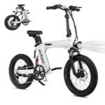 Electric Bike for Adults, ZCool 20'' Fat Tire Folding Ebike with Peak 1000W Brushless Motor 48V 15AH/11.6AH Removable Battery, Z Shape Bicycle w/ 7 Speed 25MPH, Foldable E-Bikes