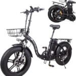 Folding Electric Bike 20'' Fat Tire Ebike for Adult, 2000W 32MPH Electric Bicycle with 48V 23AH 1104WH Removable Battery 7 Speed City Bike