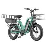 Electric Ebikes for Adults with 48V 30Ah Dual Batteries, Cargo Electric Bike for Adults with 750W Brushless Motor, Electric Bicycles for Men, Women, Commuter, Travel, Outdoor, Camping