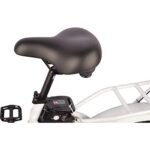 DJ Folding Bike Step Thru 750W 48V 13Ah Power Electric Bicycle, Pearl White, LED Bike Light, Suspension Fork and Shimano Gear - Image 5