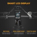 Jasion X-Hunter Electric Bike for Adults,1400W Peak Motor 30MPH Max Speed,48V 13AH Removable Battery, Full Suspension System Design,20''*4.0 Fat Tire Foldable Ebike 7-Speed Bicycles - Image 5