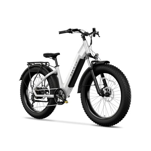Version 1.0.0 Electric Bike for Adults,Fat Tire Electric Bike,Commuter Ebike,Peak 1300W,48V 15Ah Removable Battery, 60Miles Range 28Mph 7-Speed Gear,Beach Electric Bike for Women - Image 1