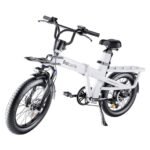 Electric Bike, Folding Electric Bike with 62 Miles Range, 48V Removable Battery, 20 Inches Fat Tire for Beach Cruiser City Commute Mountain