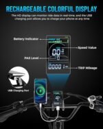 Breeze 1500W Peak Electric Bike for Adults, 120Miles 30AH Dual Batteries Long Range Ebike, All Terrain for Mountain, Snow, Beach, Step Through Fat Tires Electric Bike, 2 Seater (US Warehouse) - Image 6