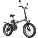 Freego Folding Electric Dirt Bike for Adults, 500W Motor,28Mph Max Speed/48V/20Ah/50Mile Removable Battery 7 Speed Electric Bike, 20" x 3 Tire Foldable Bike Front Supspension,Rearview Mirror - Image 7