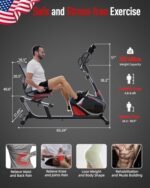 HARISON Magnetic Recumbent Exercise Bike with Arm Exerciser, Recumbent bikes for Adult and Seniors, Recumbent Exercise bike for Home 400 lbs Capacity (XXL) - Image 4