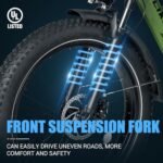 Lander Electric Bike for Adults,26" Fat Tire Electric Mountain Bike with 500W (Peak 720W) 48V 13Ah Battery, 25MPH, UL 2849 Certified,E-Bike 7 Speed&Front Suspension E-Bicycles - Image 5