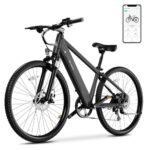 Electric Bike for Adults,Electric Bicycle 23MPH,26" Tire,Peak 500W Motor,Range 30 Miles,7-Speed,Commuter Electric Bike with 360Wh Removable Battery Built in,LCD,Suspension Fork,Smart App