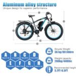 Electric Bike for Adult, 26" Fat Tire Electric Bicycle 48V 17.5AH/13AH Removable Battery 1000W 28MPH Ebike 21 Speed Mountain Electric Bike, UL and GCC Certified - Image 2