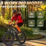 1000W Electric Bike for Adults Electric Bicycles for Men Women 26" Fat Tire Electric Mountain Bike 48V 34MPH 17.5AH 840WH Battery 70 Miles e Bike 21-Speed Gears Ebike UL Certified - Image 5