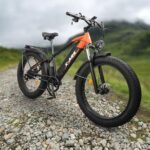 1000W Adult Electric Bicycle, 26" Twin Reach Adult Electric Mountain Bike, 48V 16AH, 7 Speed Fat Tire Fat Tire Mountain Bike, Removable Battery, All Terrain, Orange - Image 7