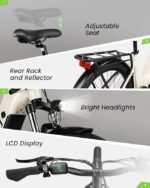 VEEFA X2 Electric Bike for Adults 27.5” Ebike 20Mph Power by 750W Peak Motor 80 Miles Max Range by 48V Built-in Removable Battery, 5 Pedal-Assist Levels, E Bike Suitable for Commuting - Image 5