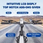 Ebikes Electric Bike for Adults,12.5Ah/18.2Ah Battery 40-90Km Range,1000W/1200W Motor Hidoes E Bike for Adults Electric Mountain Bike for Mens,20"/26" Fat Tire Electric Bike 7-Speed - Image 6