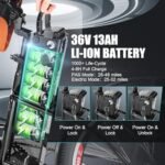 ANCHEER 26'' Electric Bike for Adults, Peak 750W Low Frame Electric City Bike with 48V/374Wh Battery, Up to 50Miles Step Through Commuter Ebike/Electric Bicycle with Basket, LCD Display - Image 3